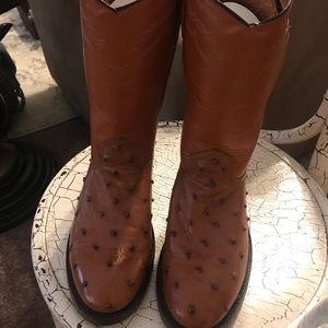 Justin Boots Ostrich Skin